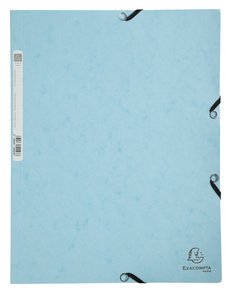 CARPETA SOLAP.EXACOMPTA AQUAREL A4 AZUL