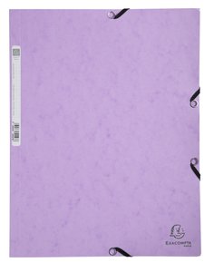 CARPETA SOLAP.EXACOMPTA AQUAREL A4 MALVA
