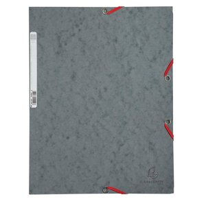 CARPETA SOLAP.EXACOMPTA CART. A4 GRIS