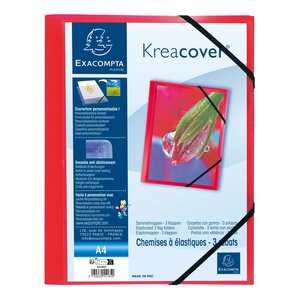 CARPETA SOLAP.EXACOMPTA PP A4 ROJO