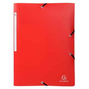 CARPETA SOLAP.EXACOMPTA PP A4 ROJO