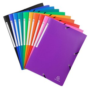 CARPETA SOLAP.EXACOMPTA PP A4 SURT.