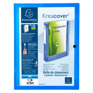 CARP.PROY.EXACOMPTA PP A4 4 cm AZUL