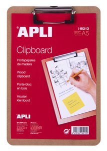 CARP.PINZA PORTABLOCS APLI A5 MADERA