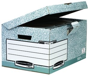 CONTENEDOR FELLOWES TAPA FIJA GRIS