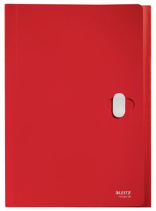 CLASIF.ACORD.LEITZ RECYCLE PP A4 ROJO