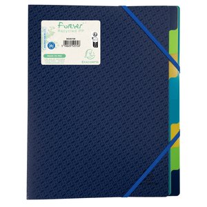 CARP.CLASIF.EXACOMPTA PP A4 8 DP. AZUL