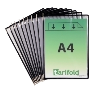 FUNDA TARIFOLD C/PIV. A4 c/MARCO NE P/10