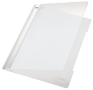 DOSSIER FASTENER LEITZ PVC A4 TARJ.BLAN.