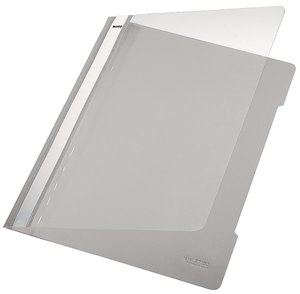 DOSSIER FASTENER LEITZ PVC A4 TARJ.GRIS