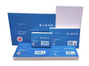 FICHAS LOAN LISAS  65x95 (Paq.100)