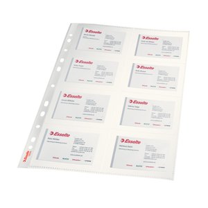 FUNDA TARJETAS ESSELTE PP A4 8 DP 11T (1