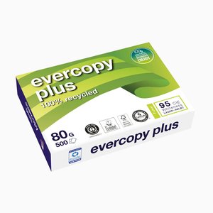 PAPEL RECICL. A4 EVERCOPY PLUS 80g 500h