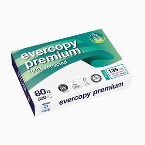 PAPEL RECICL. A4 EVERCOPY PREM. 80g 500h