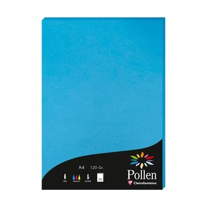 PAPEL CLAIREFONTAINE POLLEN A4 50h TURQU