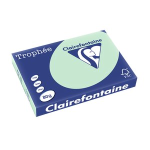 PAPEL COLOR A3 TROPHEE 80g 500h VERDE