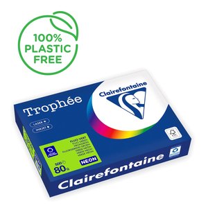 PAPEL COLOR A4 TROPHEE 80g 500h VERDE