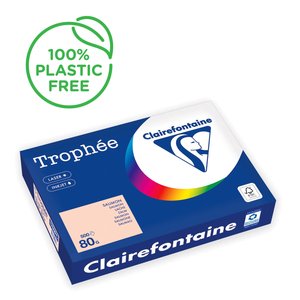 PAPEL COLOR A4 TROPHEE 80g 500h SALMON