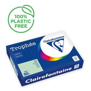 PAPEL COLOR A4 TROPHEE 80g 500h VERDE