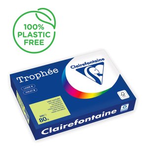 PAPEL COLOR A4 TROPHEE 80g 500h VD.NATUR