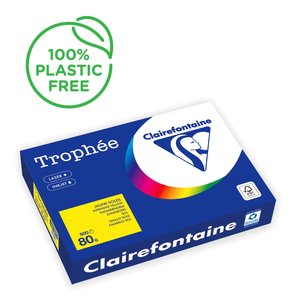 PAPEL COLOR A4 TROPHEE 80g 500h AMARILLO