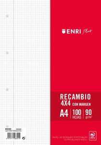 RECAMBIO ENRI PLUS A4 100h 4 TAL. CD.4