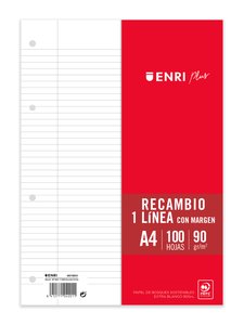 RECAMBIO ENRI PLUS A4 100h 4 TAL. HZTL.