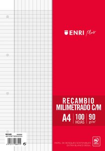 RECAMBIO ENRI PLUS A4 100h 4 TAL. MM.