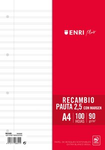 RECAMBIO ENRI PLUS A4 100h 4 TAL. PT.2,5