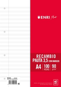 RECAMBIO ENRI PLUS A4 100h 4 TAL. PT.3,5