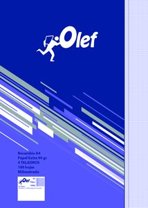 RECAMBIO OLEF A4 100h 4 TAL. MM.