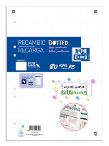 RECAMBIO OXF. A5 80h 6 TAL.DOTS