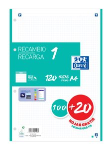 RECAMBIO OXF. A4 100h 4 TAL. CD.5 ICE