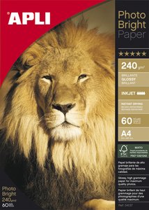 P.INKJET APLI FOTO A4 240g 60h BRIGHT