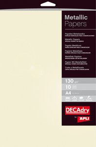 PAPEL METALIZAD.A4 APLI 130g 10h CHAMPAN