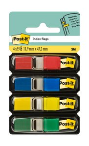 TACO BANDE POST-IT 1/2  4X35 PACK de 4