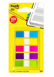 TACO BANDE POST-IT 1/2  5X20 PACK de 5