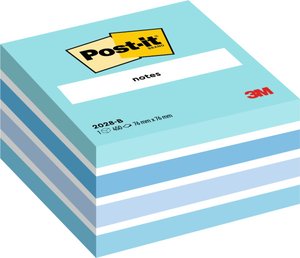 TACO NOTAS POST-IT CUBO 450 H.AZUL PASTE