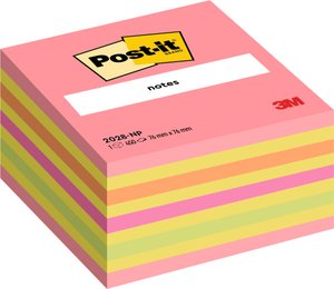 TACO NOTAS POST-IT CUBO 450 H.ROSA NEON