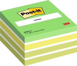 TACO NOTAS POST-IT CUBO 450 H.VERD PASTE