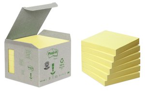TACO NOTAS POST-IT RECICL. 654 76x76 P/6