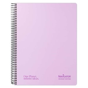 BLOC NAVIGATOR A4 80h CD.4 PASTEL LAVAND