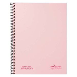 BLOC NAVIGATOR A4 120h CD.5 PASTEL ROSA