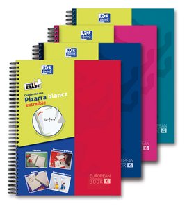 BLOC OXF. EU.BOOK 4 A4 120h CD.5 COL.(4