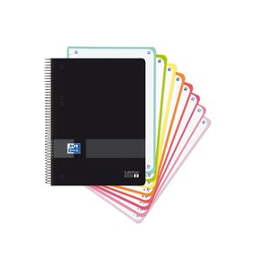BLOC OXF. EU.BOOK 8 PP A5 160h CD.5 NG