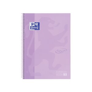 BLOC OXF. EU.BOOK 1 A4 80h CD.5 LAVANDA
