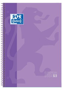 BLOC OXF. EU.BOOK 1 A4 80h CD.5 LILA
