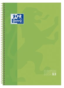 BLOC OXF. EU.BOOK 1 A4 80h CD.5 VERDE F