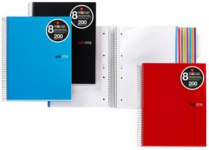BLOC MR NB-8 mic.PP A4 200h CD.5 ROJO