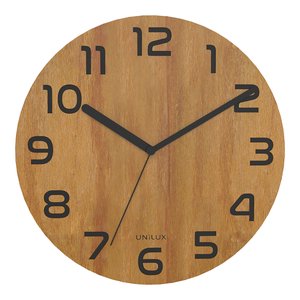 RELOJ PARED UNILUX PALMA BAMBOO 30 CM